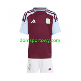 Koszulka Aston Villa Dziecięcy Domowe Koszulki Piłkarskie 2024-2025 Krótki Rękaw